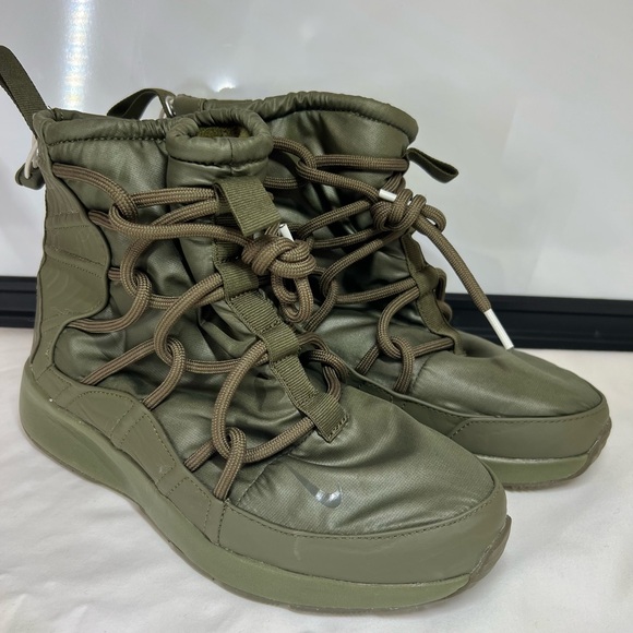 Nike Tanjun High Rise AO0355 300 Olive Canvas Women's Athletic Boot Sneakers - Picture 10 of 10